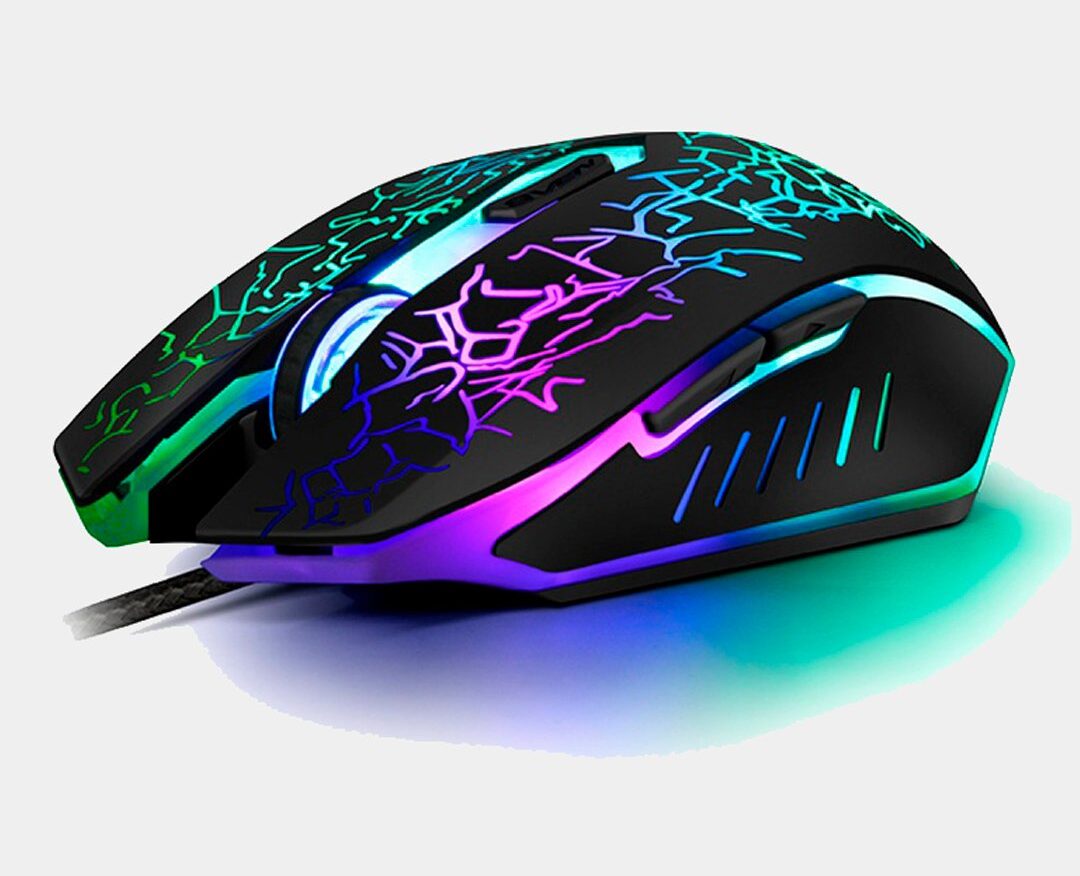 USB игровая мышь F37, проводная, с RGB подсветкой
