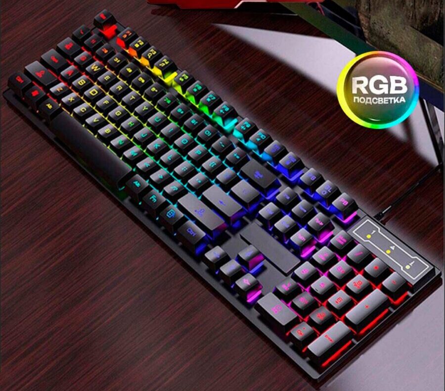 Игровая клавиатура USB, c RGB подсветкой, ZORNWEE